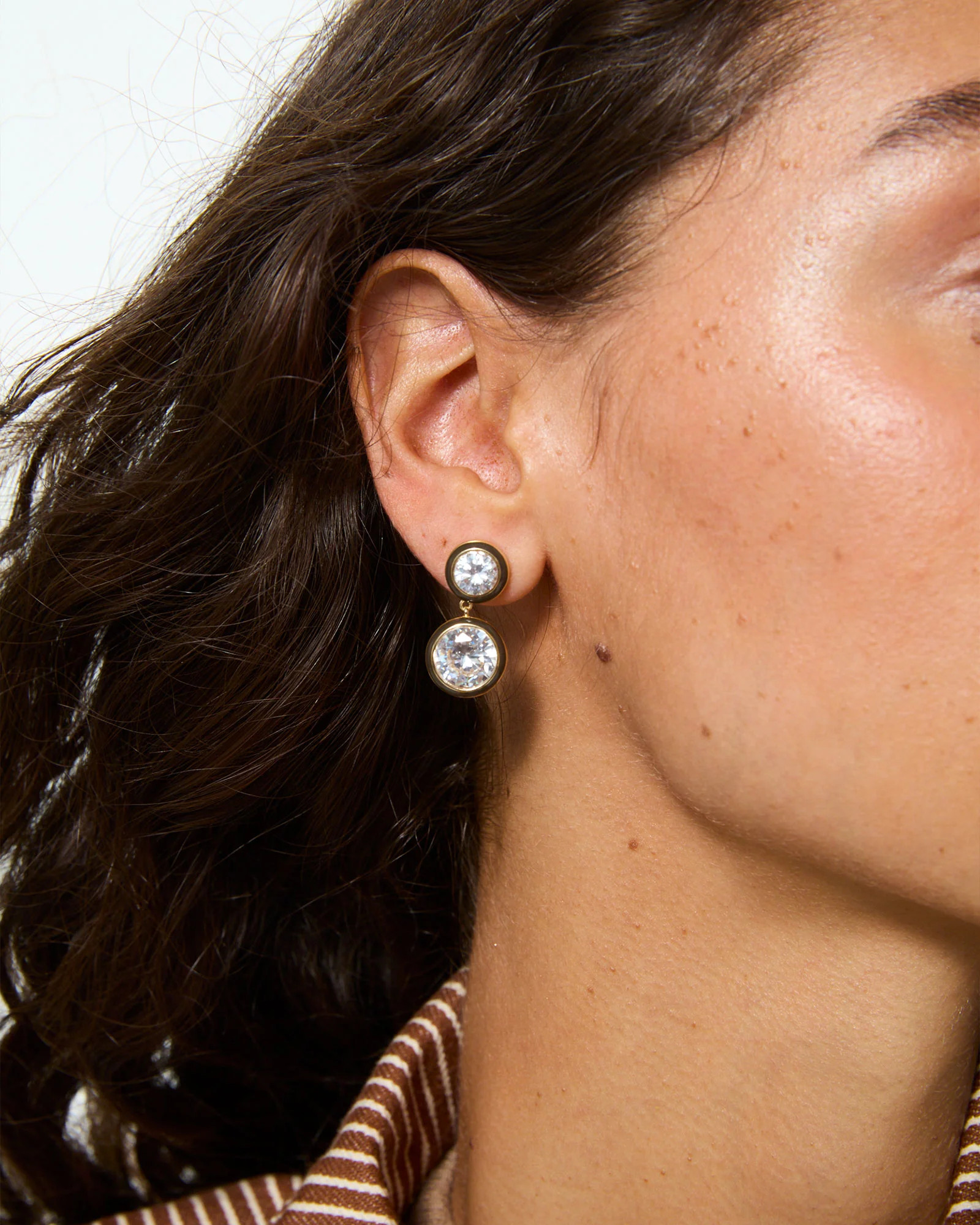 The Cubic Double Drop Earrings | Roxanne Assoulin