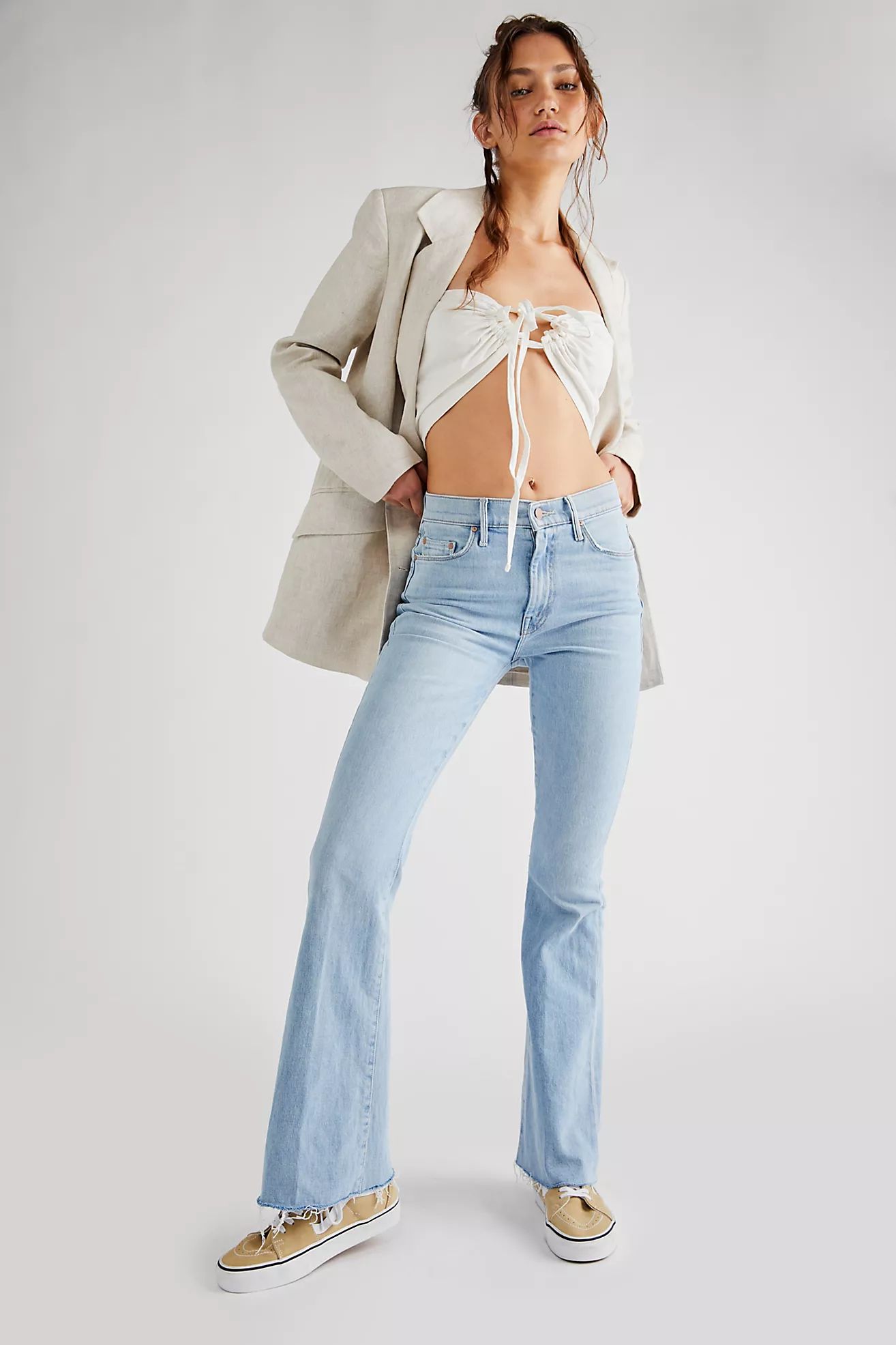 MOTHER The Weekender Fray Jeans | Free People (Global - UK&FR Excluded)