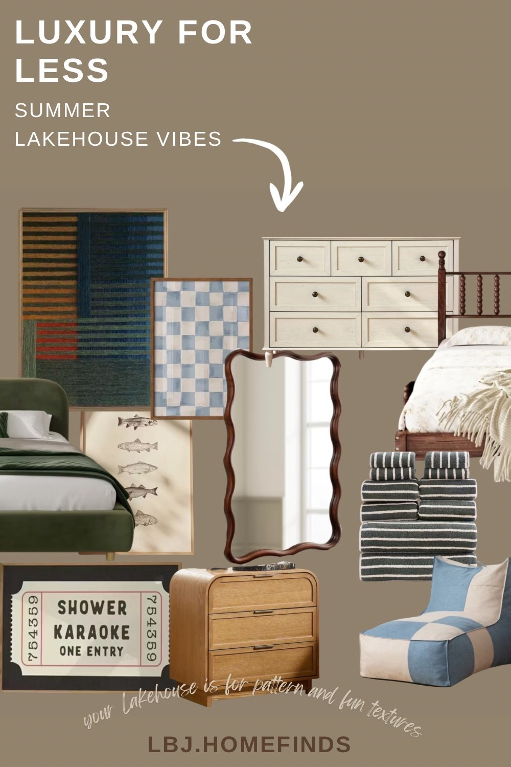 Luxury for less, but make it lakehouse 🤍
I’m loving these budget-friendly lakehouse decor finds that give high-end summer cottage vibes without the designer price tag. Think layered textures, warm woods, classic stripes, and subtle coastal details—perfect for a lakehouse bedroom, guest room, or summer refresh.

Shop these affordable lakehouse decor finds to get the look for less ✨
#LTKhome #LakehouseStyle #LuxuryForLess #SummerHomeDecor #CoastalNeutral #AffordableHome