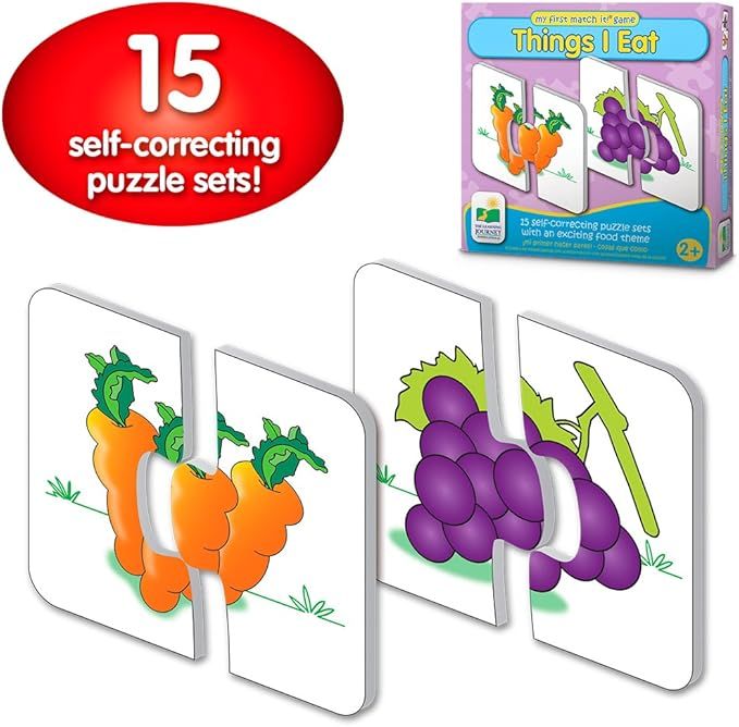 The Learning Journey: My First Match It - Things I Eat - 15 Self-Correcting Food Themed Image Mat... | Amazon (US)