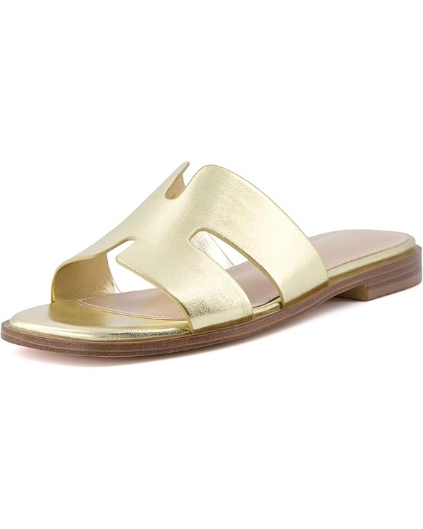 CUSHIONAIRE Women's Voyage slide sandal +Memory Foam, Wide Widths Available | Amazon (US)