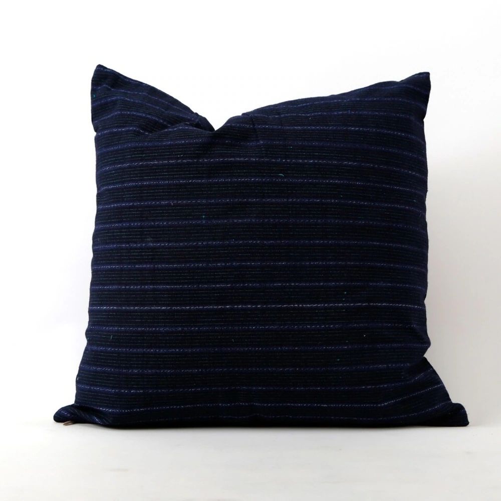 Lily's Living Vintage Homespun Navy Blue Pillowcase (Black - Cotton) | Overstock