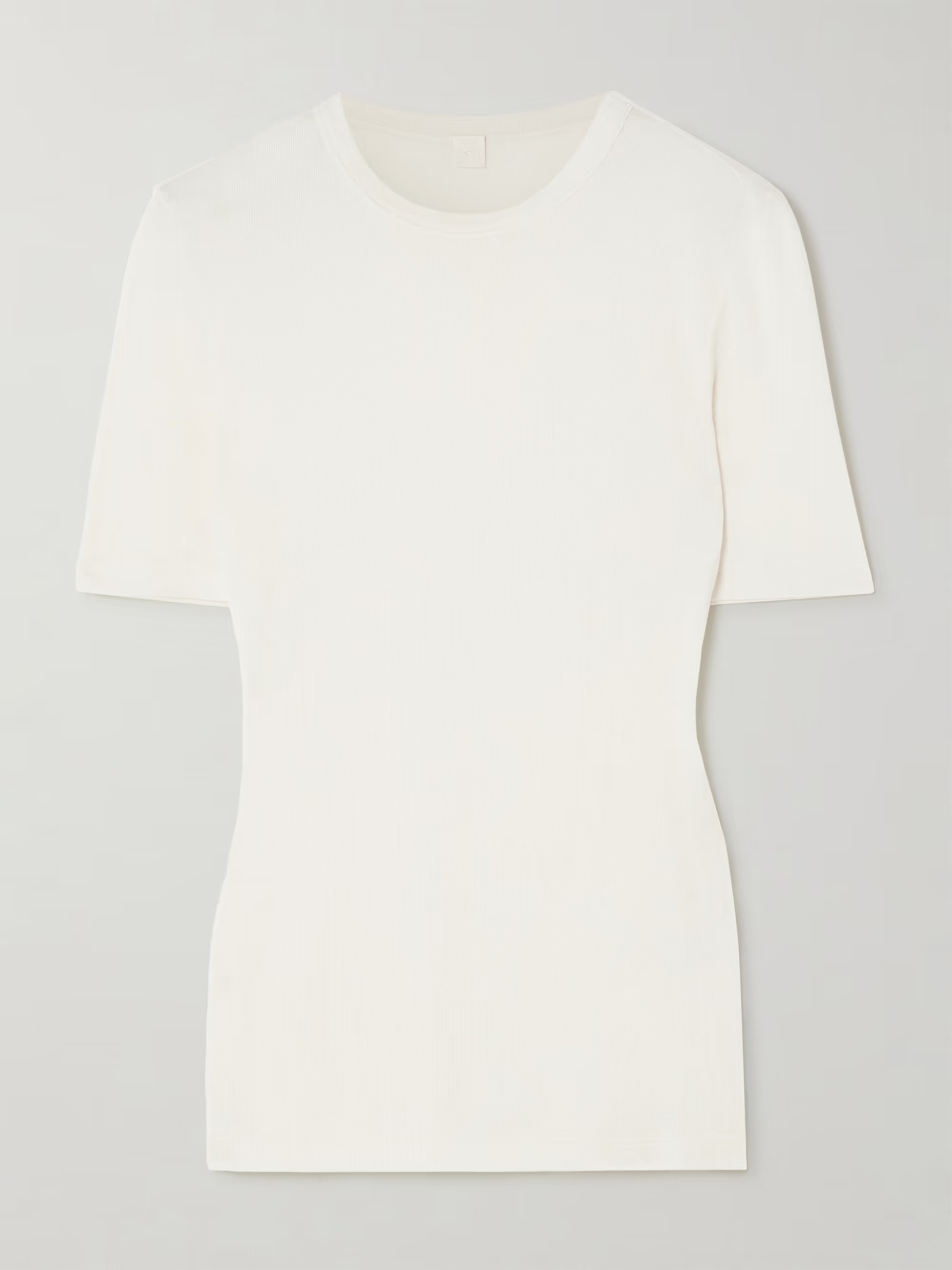 Ribbed-knit T-shirt | NET-A-PORTER (US)