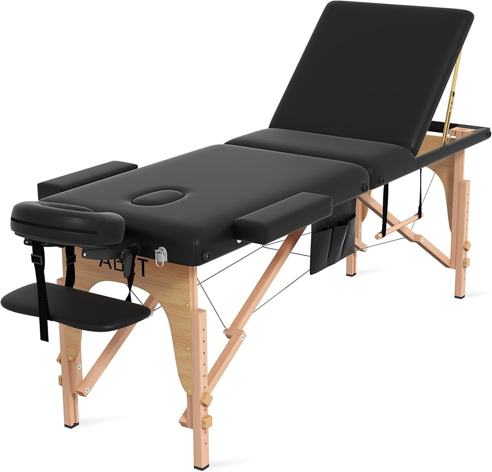 ABET Massage Table, 3 Fold Portable Lash Bed for Eyelash Extensions, Height Adjustable Lightweigh... | Amazon (US)