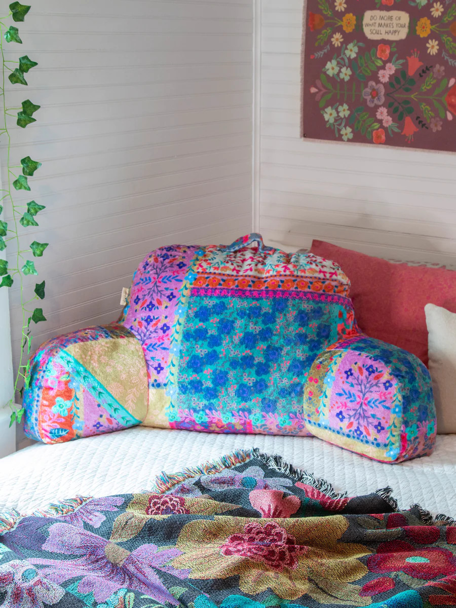 Cozy Backrest Pillow - Patchwork | Natural Life