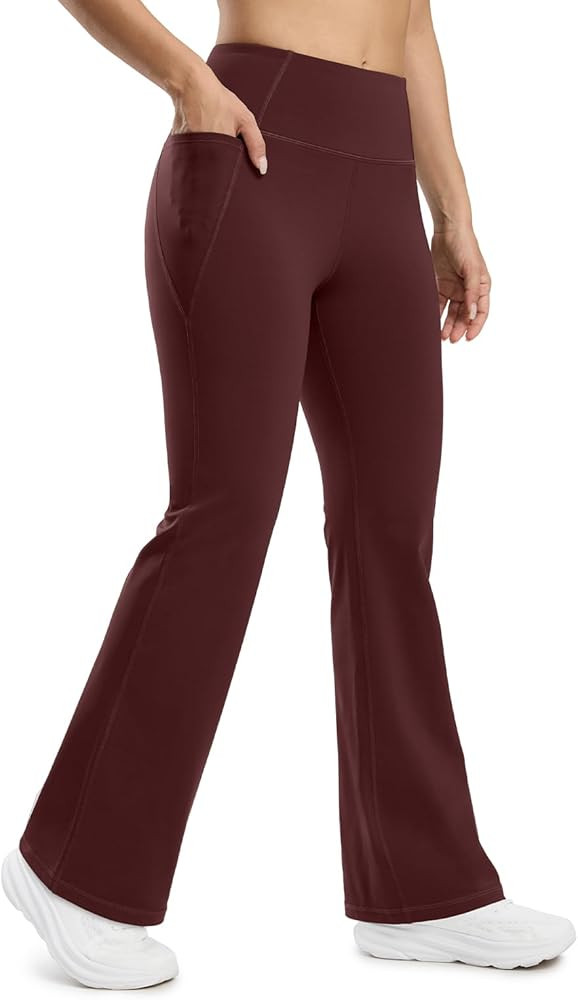 Seamaid Women's Fleece Lined Pants 30" Winter Thermal Flare Leggings Warm Insulated Bootcut Pants... | Amazon (US)