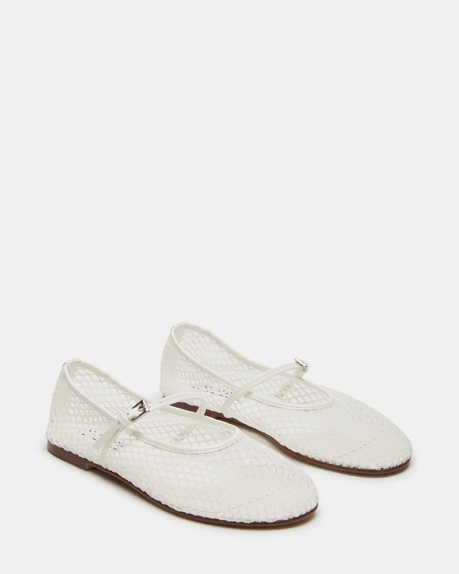 MAGS White Mary Jane Women's Ballet Flats | Steve Madden (US)