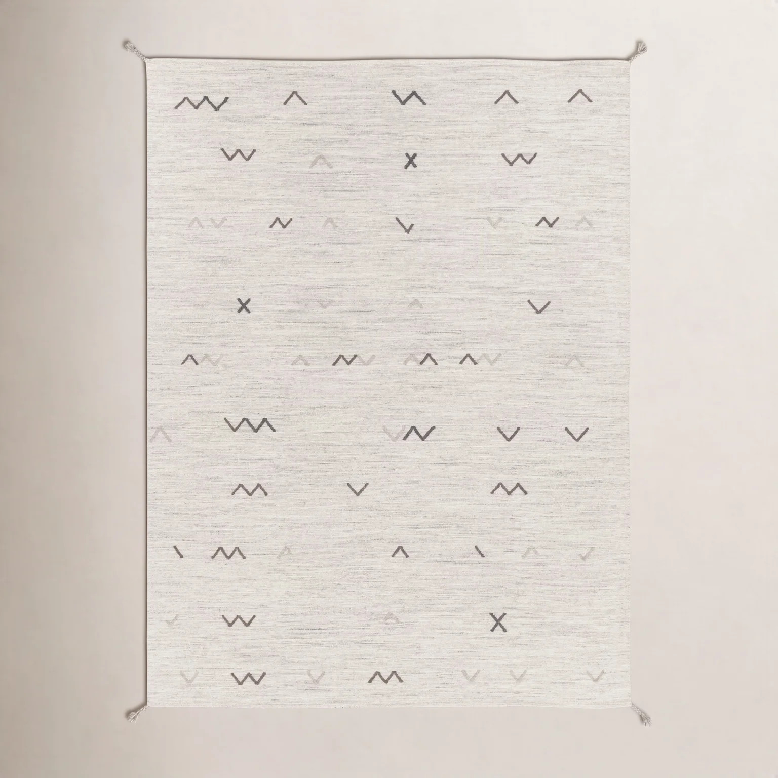 Bodie Southwestern Handwoven Wool Area Rug in Light Gray/Light Brown | AllModern