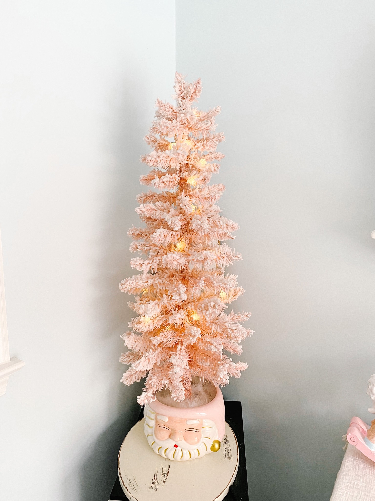 Pink Santa Planter/Punch Bowl 

#pinksanta #pinkchristmas 

#LTKhome #LTKSeasonal #LTKHoliday