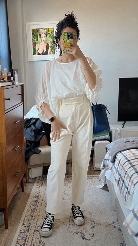 Went all white for the day to celebrate the gorgeous weather and new job. I know it’s bold to wear all white with a toddler, but I made sure to change into this after dropping him off at daycare and immediately changed once I got home 😂. 

Regardless, I loved this look and will wear again.

Plus, have you seen the newest collections at Banana Republic?! Everything is amazing - the style and fabrics are so elevated!


Casual workwear, all white outfit, Khaite lookalikee

#LTKstyletip #LTKworkwear