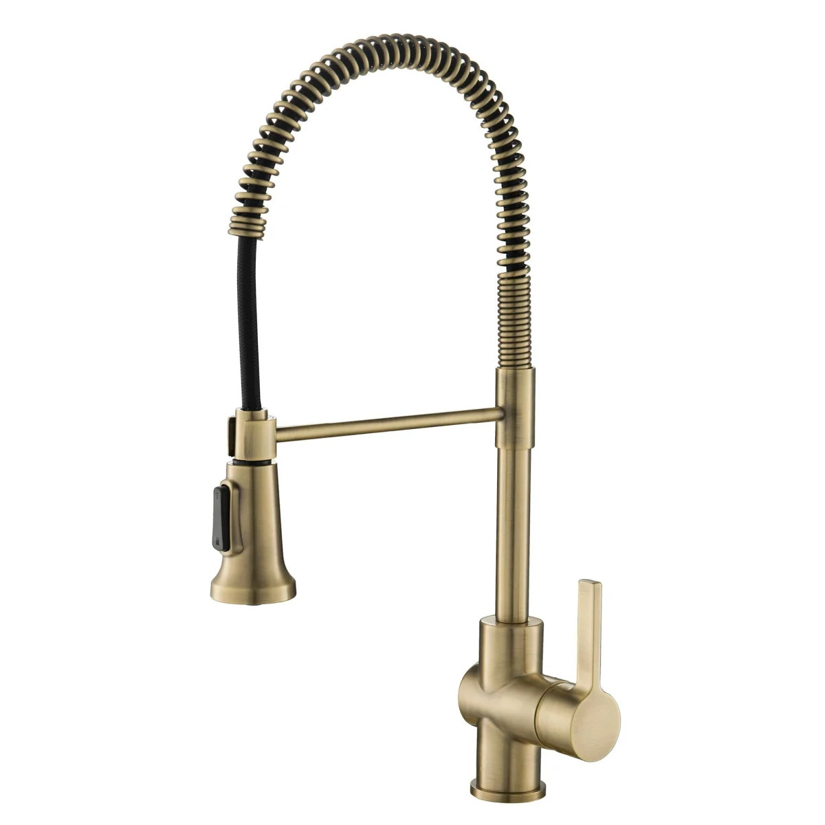 Kraus KPF-1690BG Brushed Gold Britt Pull-Down Spray Kitchen Faucet with 3 Function Sprayer and Hi... | Build.com, Inc.