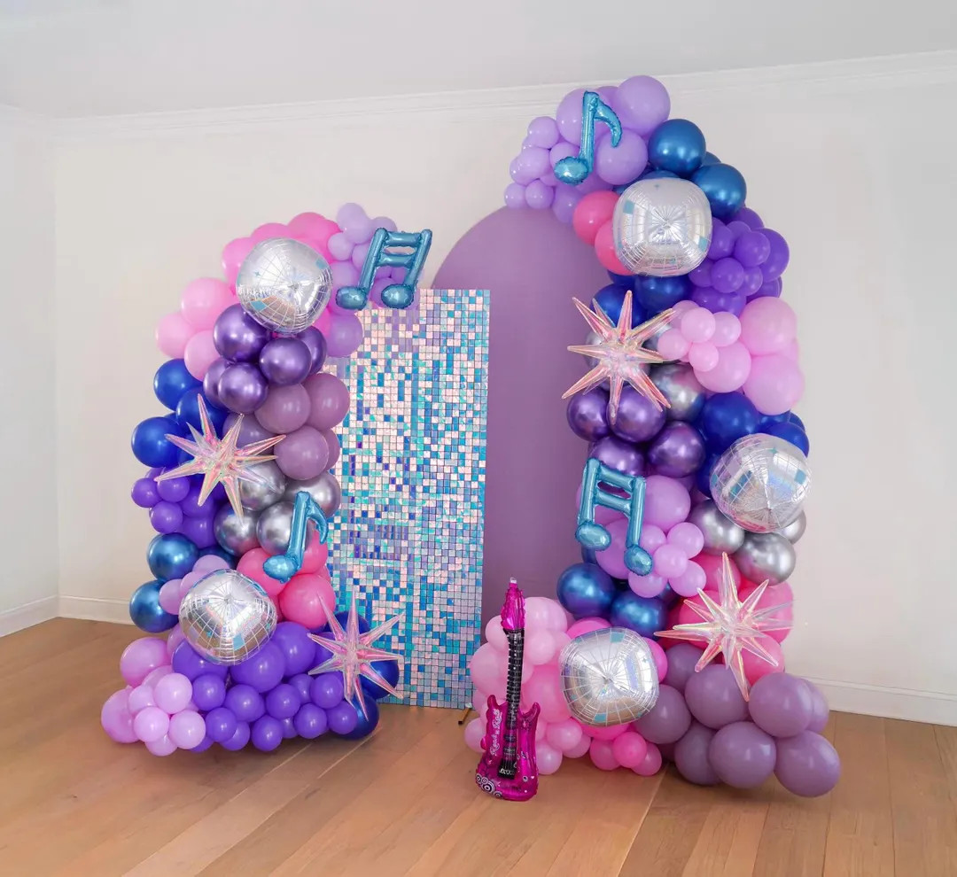 Music Hunters K Pop Birthday Party Decorations KPop Balloon Garland K-Pop Balloon Arch Pink Purpl... | Etsy (US)