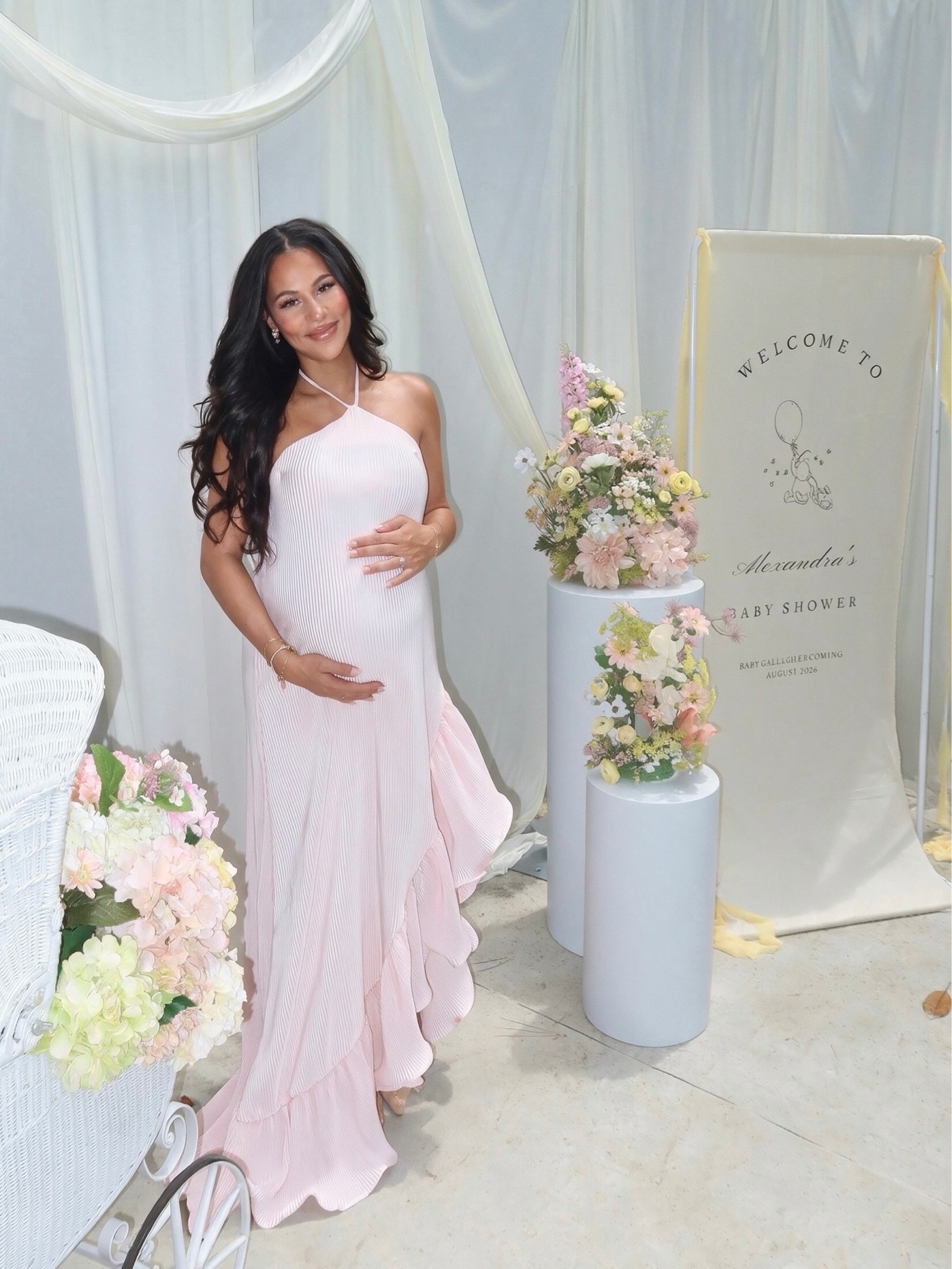 baby shower dress 🌸🍯 Wearing US 8 - runs large in chest area, I had to get this taken in 

Baby shower dresses little hunny on the way party decor baby sprinkle Winnie the Pooh pastels mom to be maternity

#LTKBump #LTKBaby #LTKootd