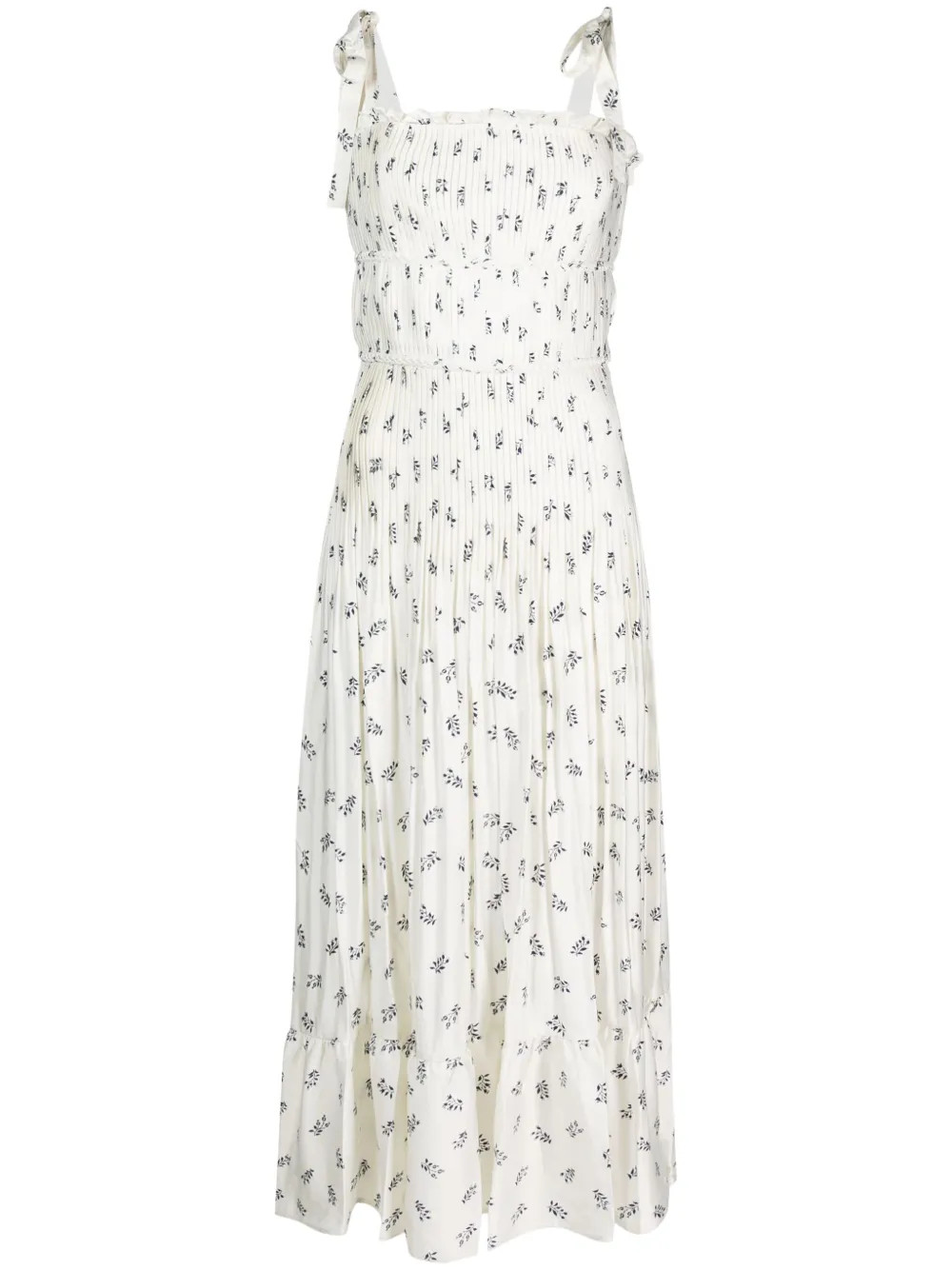 Polo Ralph Lauren Pleated floral-print Dress - Farfetch | Farfetch Global