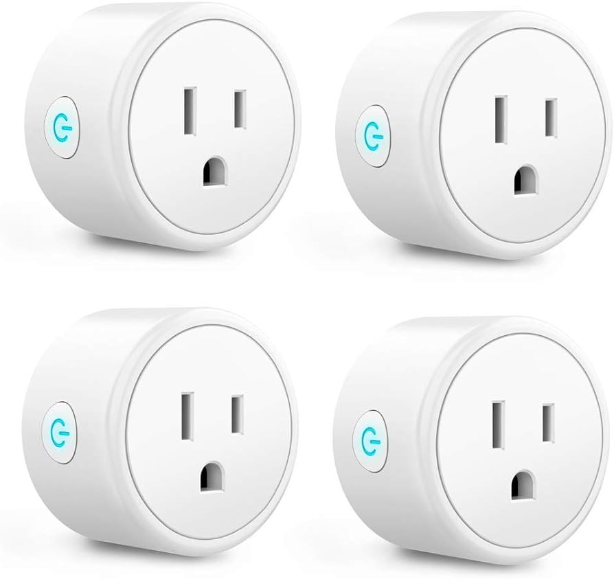 Aoycocr Smart Plug 4-Pack, Bluetooth Wi-Fi Smart Outlet for Smart Home, Remote Control Lights and... | Amazon (US)