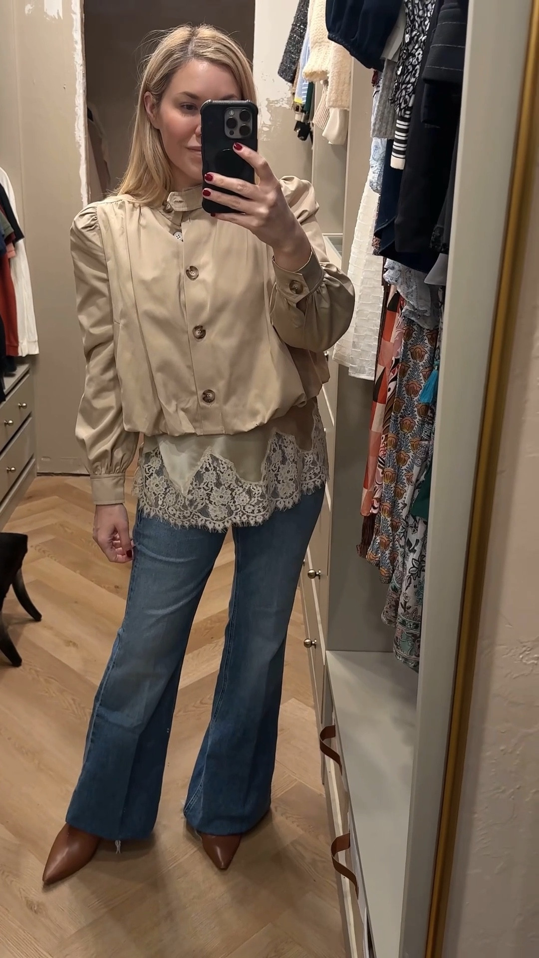 Cropped trench with silk lace trim tank

Spring outfit 

#LTKootd #LTKSeasonal #LTKNYFW