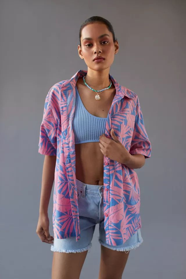 Billabong Mystic Beach Linen Printed Button-Down Shirt | Urban Outfitters (US and RoW)