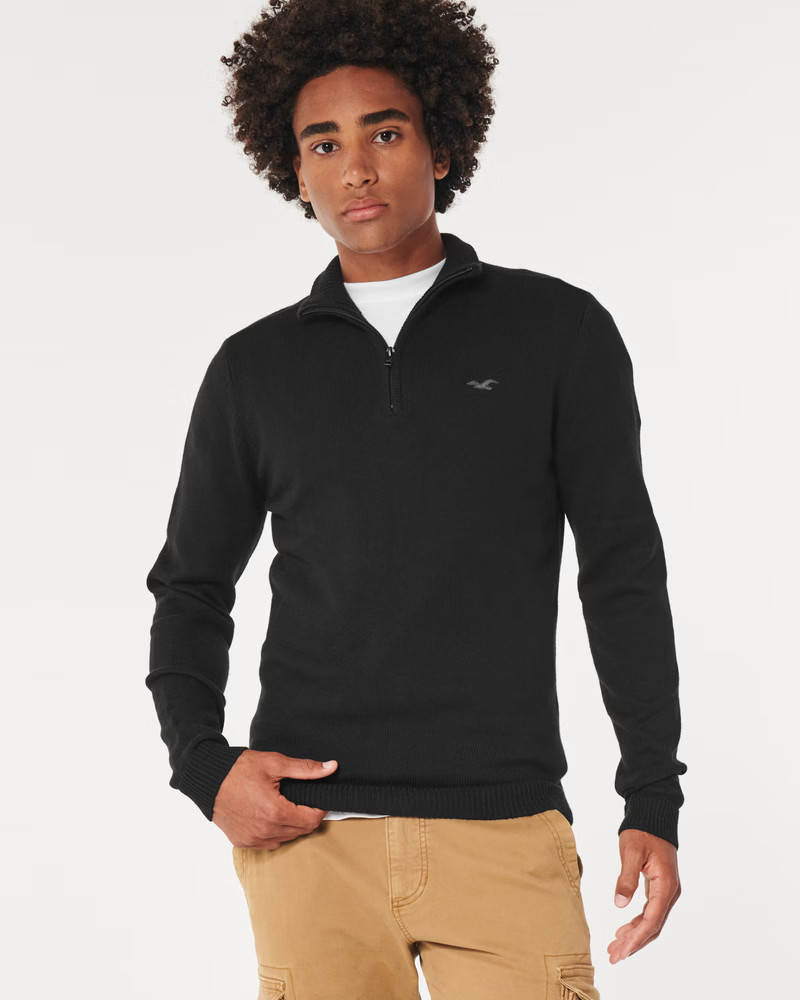 Quarter-Zip Icon Sweater | Hollister (US)