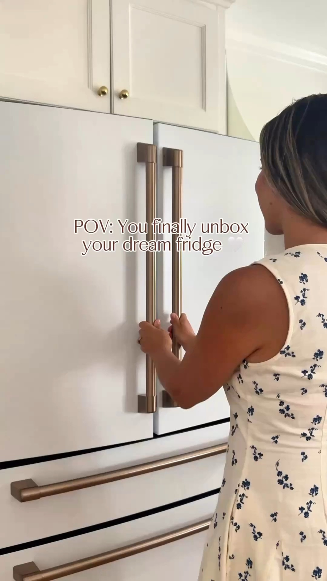 Dream fridge = unboxed 🤍
If I had to choose just one favorite feature, it’s the auto-fill water pitcher..but I’m also obsessed with the brass hardware and soft-close everything!  😍#LTKFinds #FridgeGoals #AmazonHome #ModernOrganicKitchen #NeutralHomeStyle

#LTKHome #LTKHome #LTKSaleAlert #LTKStyleTip