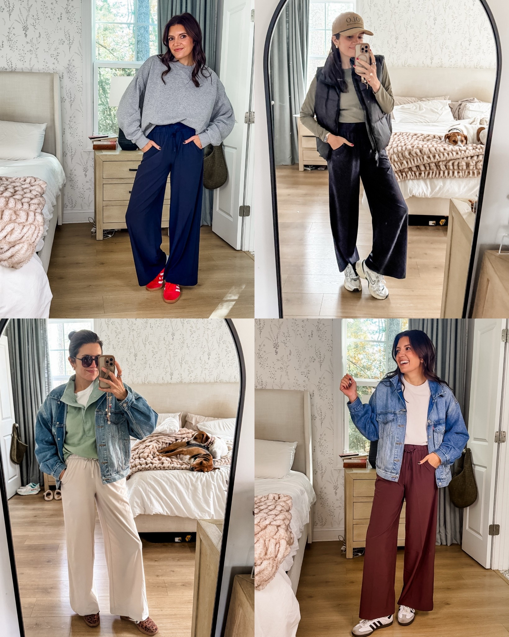 My most worn pants! $19 on sale for cyber Monday! Originally $32. High rise wide leg athletic pants. Tts. In a size small. 

#LTKCyberWeek #LTKSaleAlert #LTKOver40