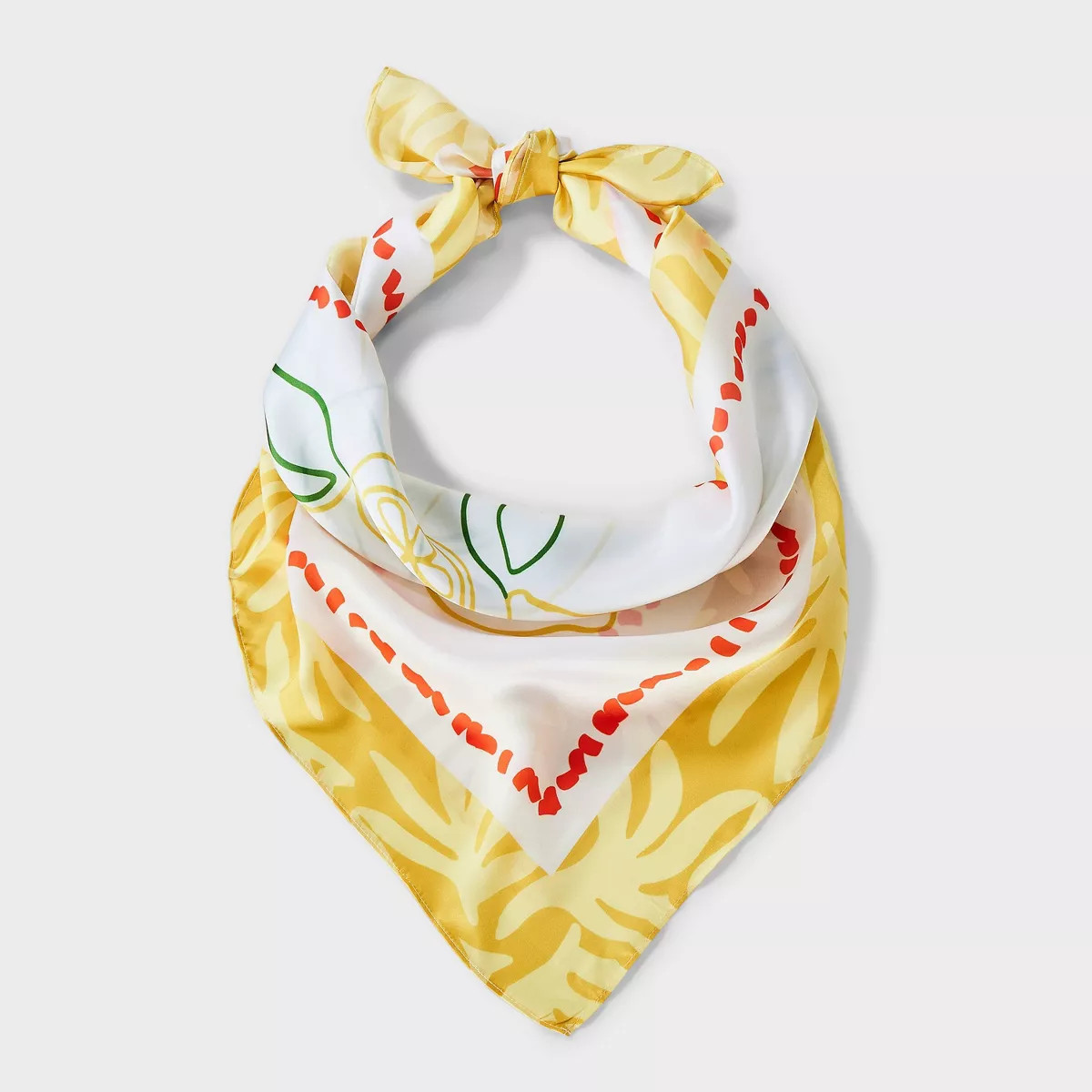 Women's Lemon Pattern Scarf - A New Day™ Yellow | Target