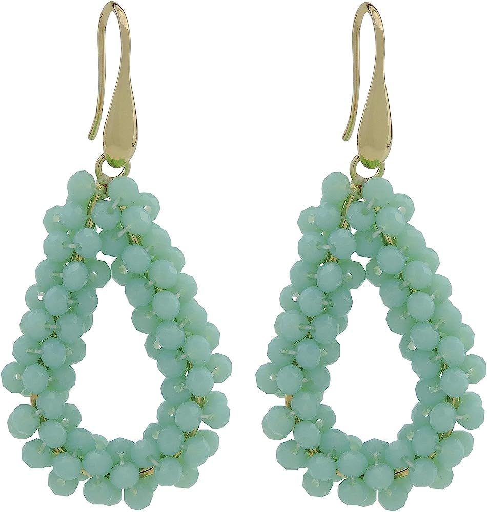 Coiris New Elegant Handmade Beads Dangle Earrings for Women Tearsdrop Earrings | Amazon (US)