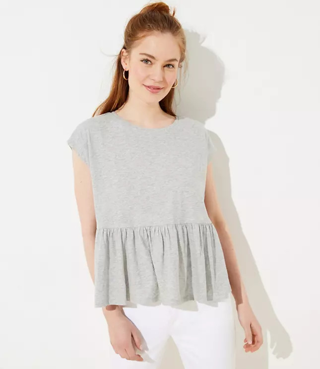 Peplum Tee | LOFT | LOFT
