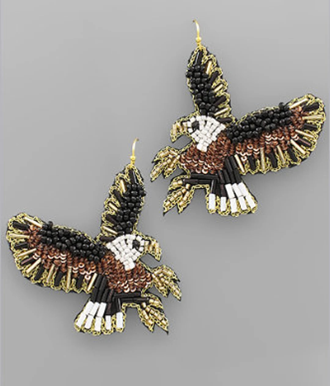 Luxury Beaded Earrings- Eagles - Etsy | Etsy (US)