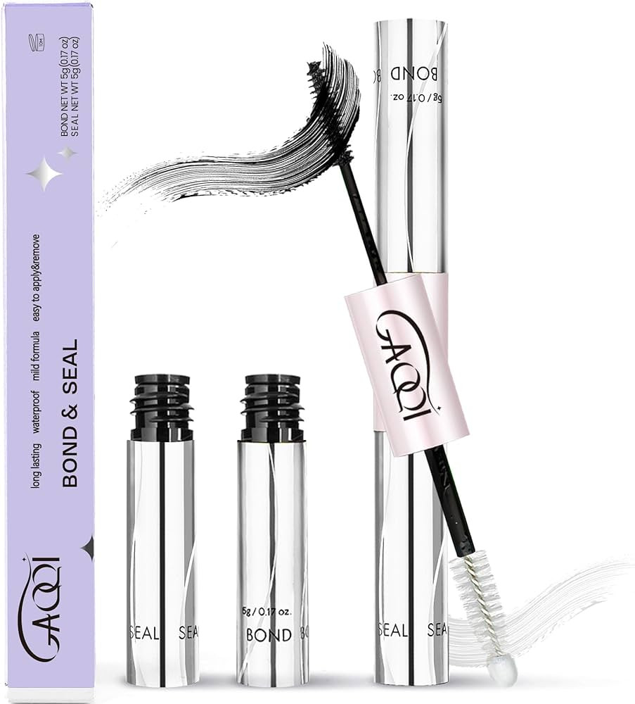 GAQQI Lash Cluster Glue, Lash Bond and Seal Waterproof, Bond & Seal Eyelash Glue for Clusters, Ey... | Amazon (US)
