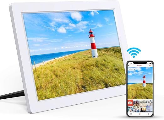 Digital Picture Frame 10.1 Inch Digital Photo Frame WiFi Picture Frames IPS Touch Screen Share Vi... | Amazon (US)