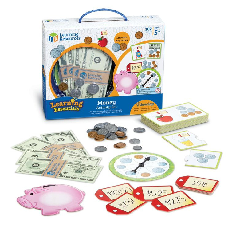 Learning Resources Money Activity Set, Play Money, Ages 5 | Walmart (US)