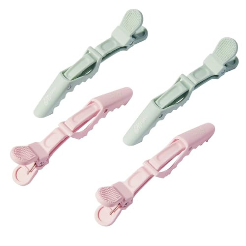 Mane All Grip No Slip Hair Sectioning Clips - Alligator Hair Clips for Styling, Blow-Drying, Curling & Flat-Ironing (4 Count) | Amazon (US)