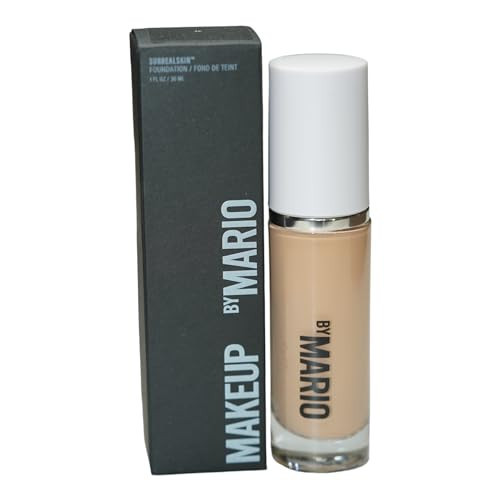 MAKEUP BY MARIO SurrealSkin Liquid Foundation, Liquid Formula, Vegan, Long-wearing coverage, Hydrating, Natural Finish, Size 30 mL (4C - light with cool undertone) | Amazon (US)