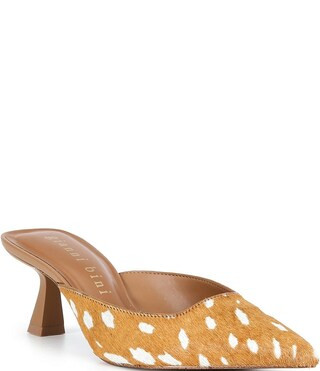 Gianni Bini Wade Doe Print Haircalf Pointed Toe Dress Mules -  6.5 | Dillard's