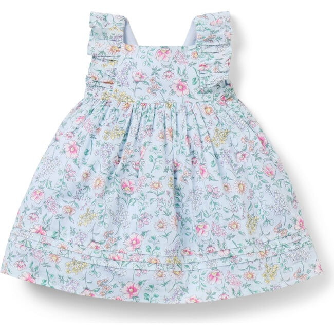 Janie and Jack | Baby Floral Pintuck Dress (Multicolor, Size 12-18M) | Maisonette | Maisonette