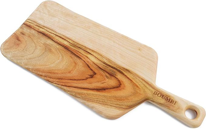 BOUMBI Fragrant Camphor Laurel Wood Cutting Board with Handle(15.7x6.3x0.55 inches paddle) | Amazon (US)
