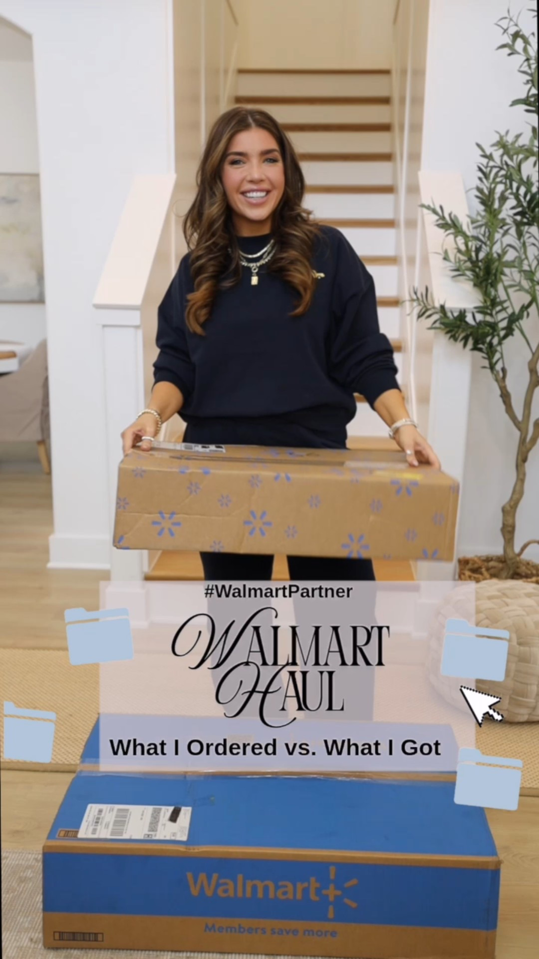 #walmartpartner How GOOD are these @walmartfashion new arrivals 😍 sizing info listed below #walmartfashion 

✨ crewneck sweater size M
✨ jeans size 4 (size one down)
✨ plaid coat size small (size one down)
✨ navy bomber jacket size M
✨ striped cardi size M
✨$10 fleece zip up size L for the mountain one, size M for the blue pattern 
(I preferred the large)
✨ blue argyle cardi size L (I could have done a medium for a more fitted look but I’m happy with it!) 

#LTKSeasonal #LTKStyleTip