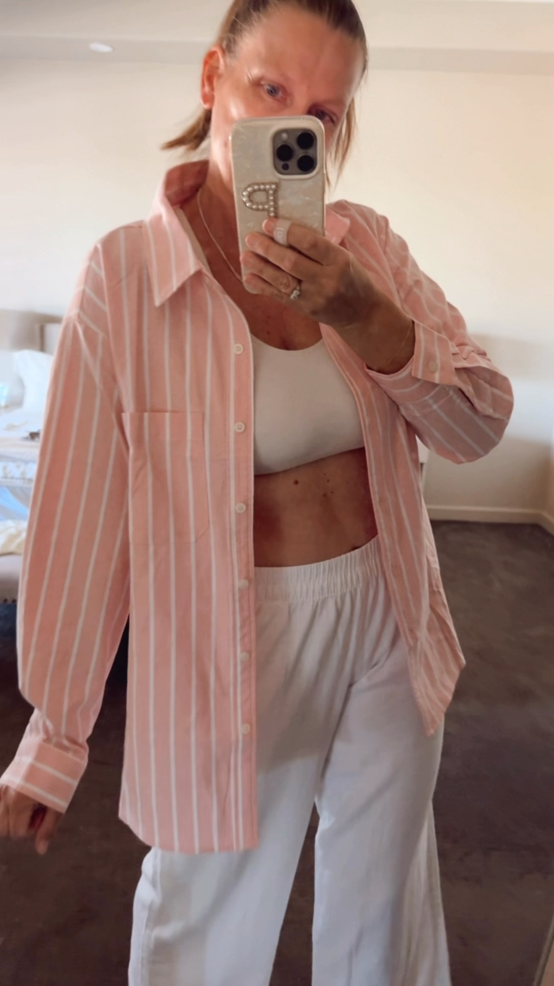 Vacation outfit

Pink linen shirt, white linen pants, resort wear, vacation outfit  European look, effortless outfit

#LTKTravel #LTKOver40 #LTKootd