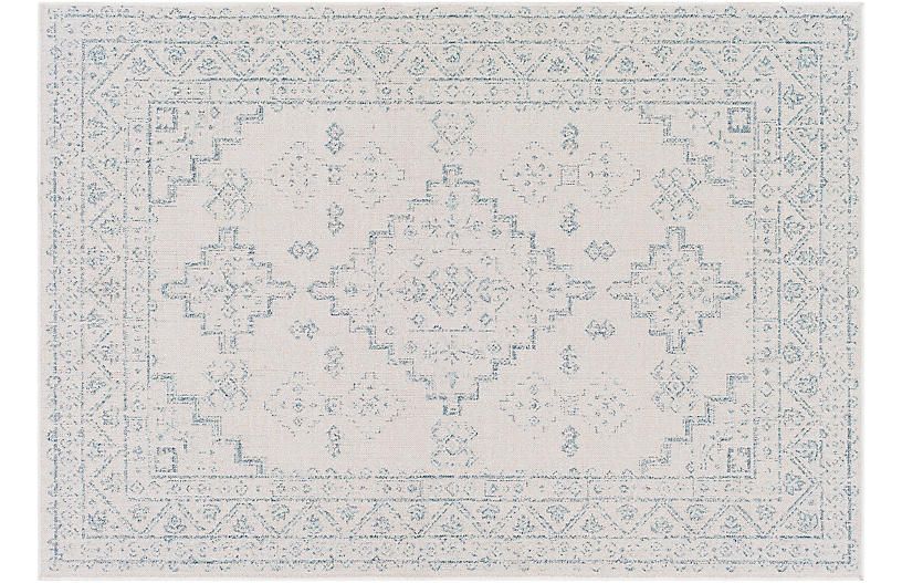 Vernazza Outdoor Rug, Ivory | One Kings Lane