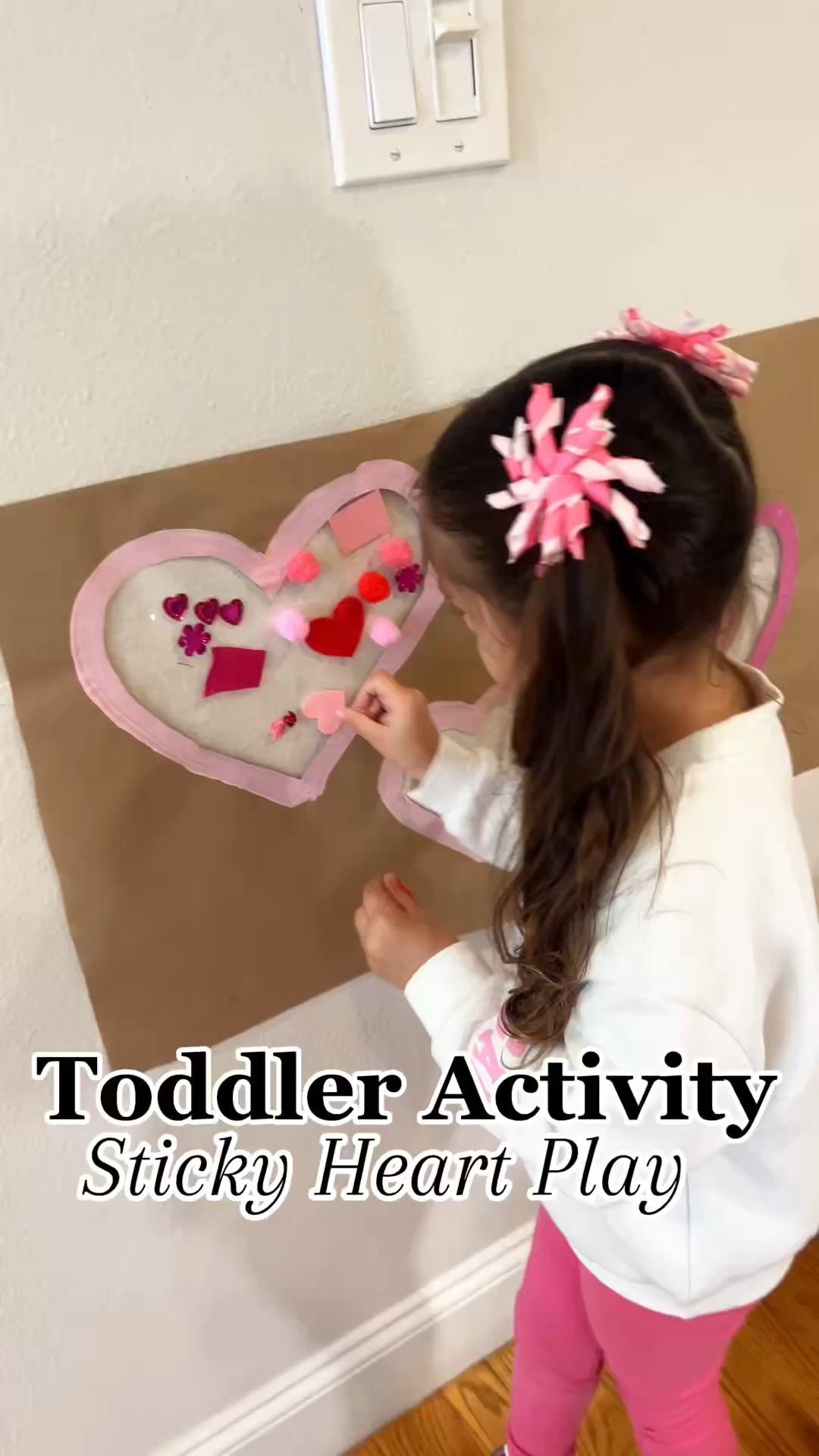 💗 COMMENT HEART for a DM with everything I used for this activity!

Struggling with finding activities that actually keep your toddler engaged?
This sticky heart wall was a huge win in our house.

Open-ended, hands-on play that works on fine motor skills, creativity, and independence—without feeling like “learning.” Just fun 🤍

Save this for later toddler activity ideas 💕

#LTKValentine #LTKmomlife #LTKKids