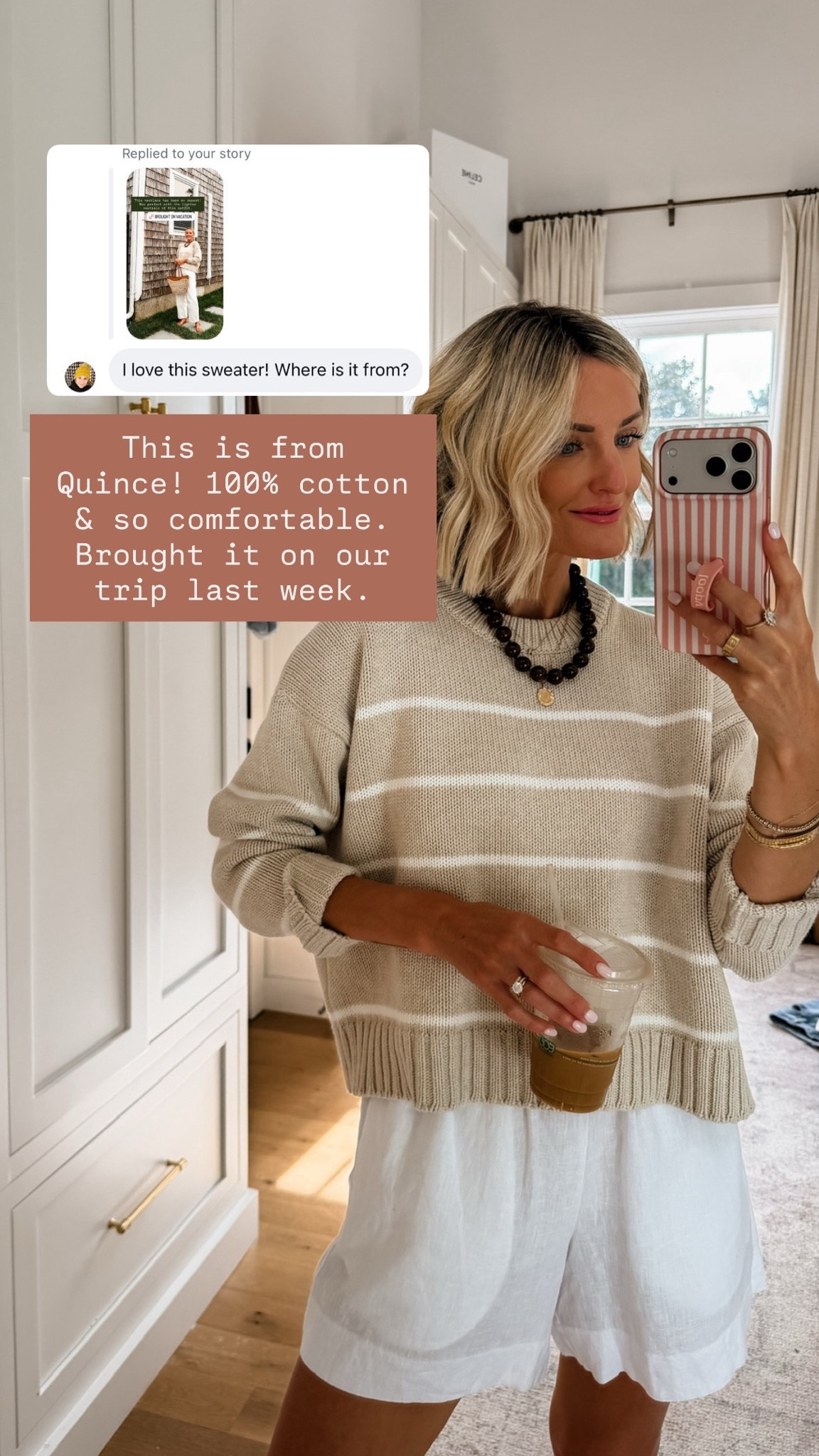 I absolutely love this striped sweater from Quince! The quality & the price are SO good! Wearing S!

Loverly Grey, Quince, striped sweater, closet staples

#LTKSeasonal