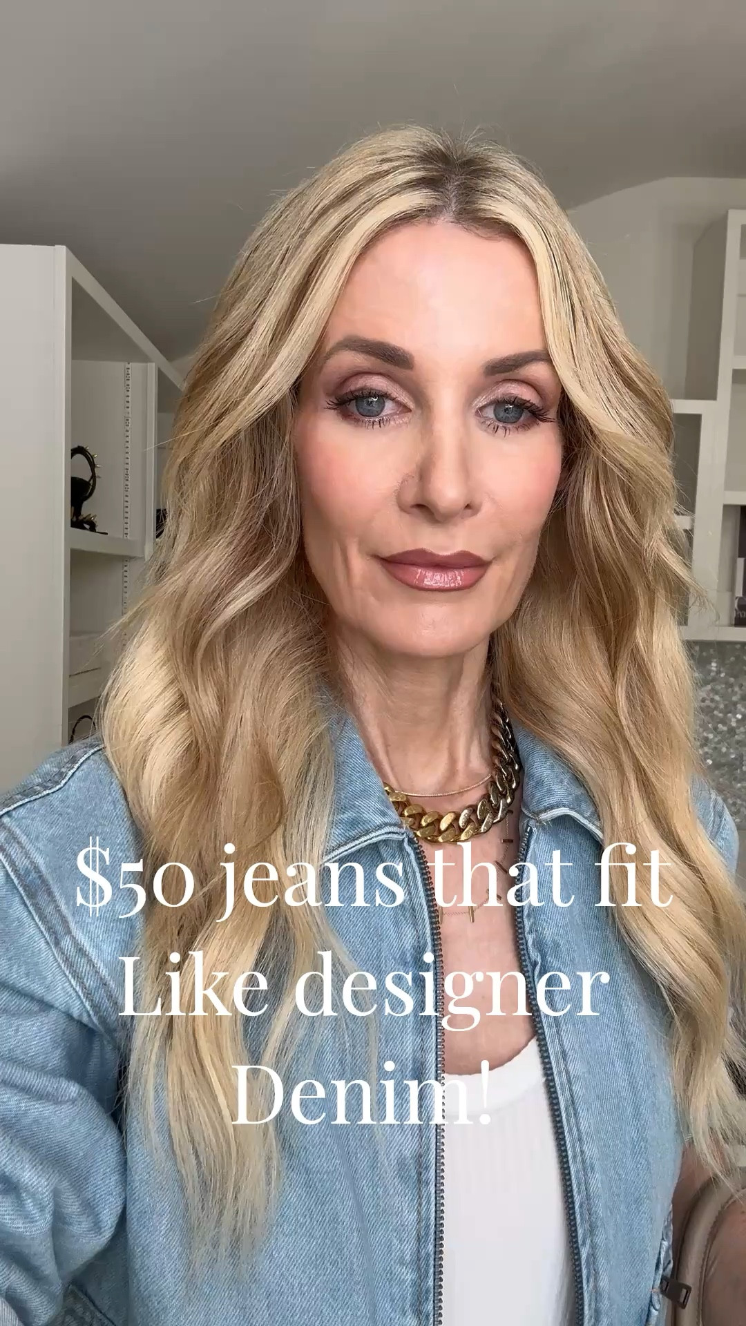 Stop scrolling—these $50 Quince jeans fit like designer denim 🤍 The high-waisted bootcut silhouette, flattering ivory wash, and perfect pocket placement make them so comfortable and easy to wear for spring ✨
I’m wearing a size 25 x 28 in the jeans and an XS in the jacket, both fit TTS 

 #LTKootd #LTKSeasonal #LTKOver40