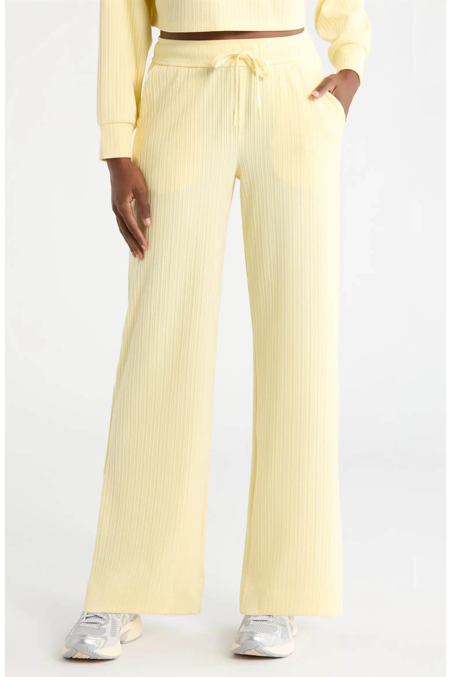 Breathe Easy Ribbed Drawstring Waist Pants (Women) | Nordstrom | Nordstrom