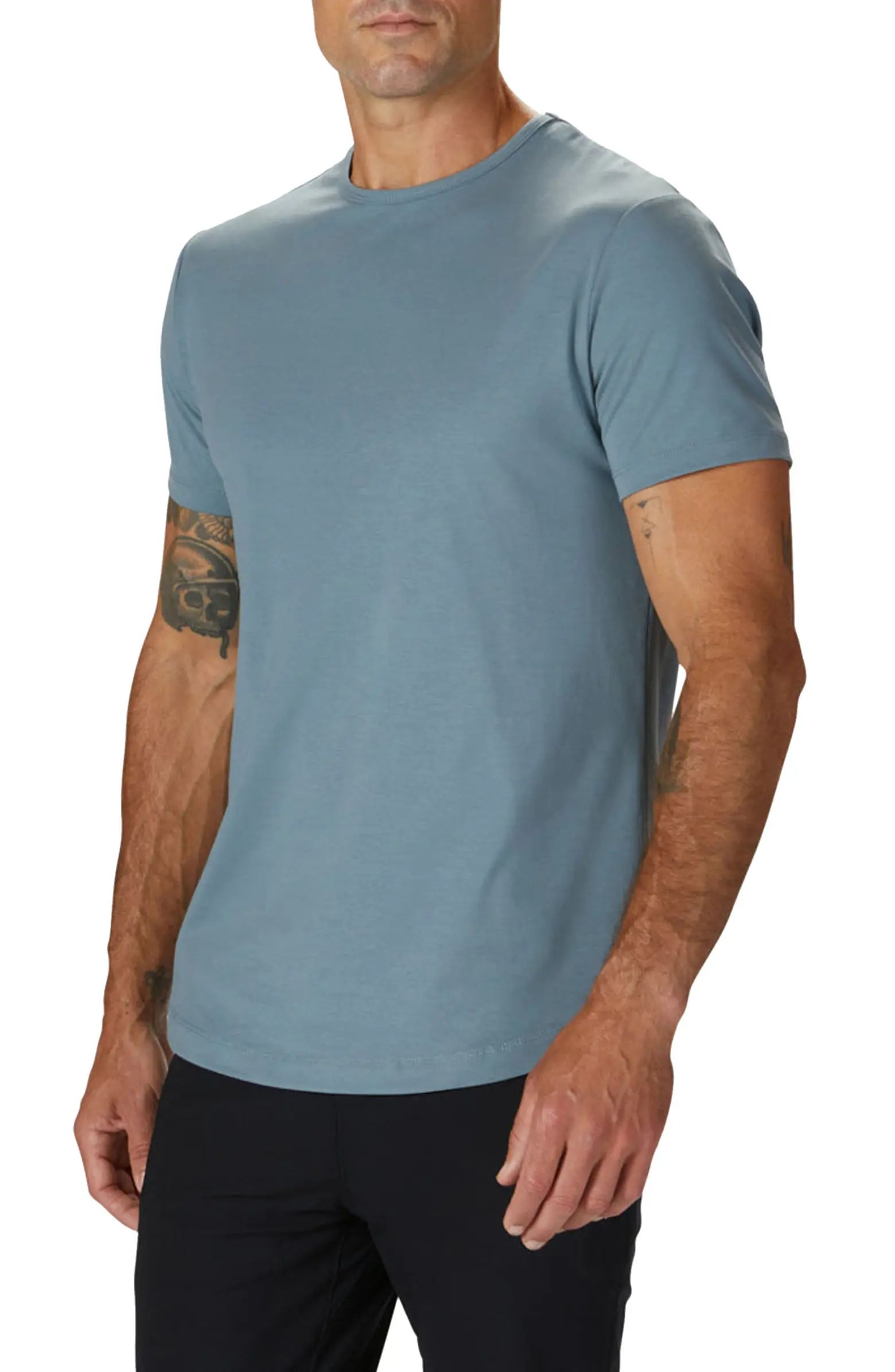 Trim Fit Crewneck Cotton Blend T-Shirt | Nordstrom