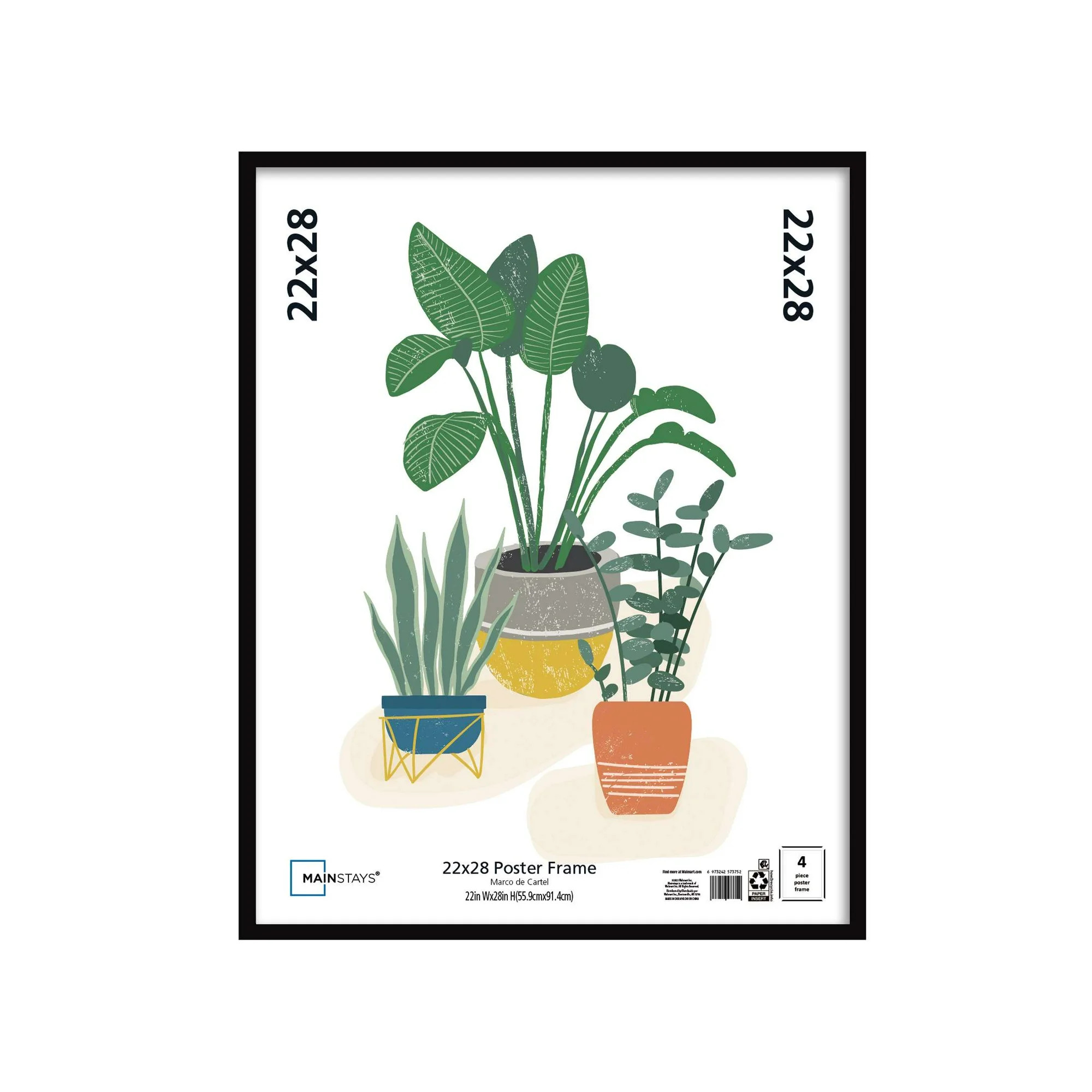 Mainstays 22x28 Basic Poster Frame, Black | Walmart (US)