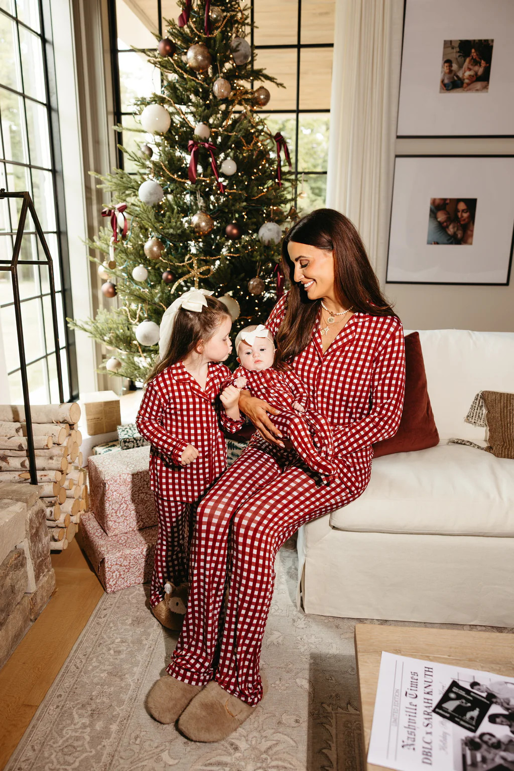PEPPERMINT PLAID WOMEN'S DREAM FLARE SET | Dream Big Little Co.