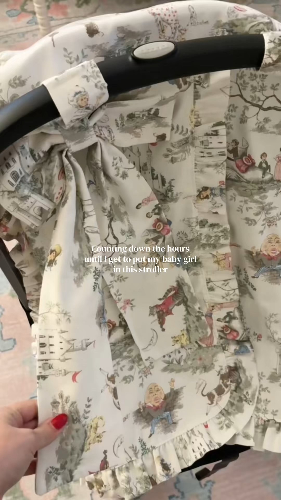 The cutest stroller cover for Charlotte’s car seat/ stroller! This vintage nursery rhyme toile print is perfection and I think could be used for boys or girls 

#LTKmomlife #LTKKids #LTKBaby
