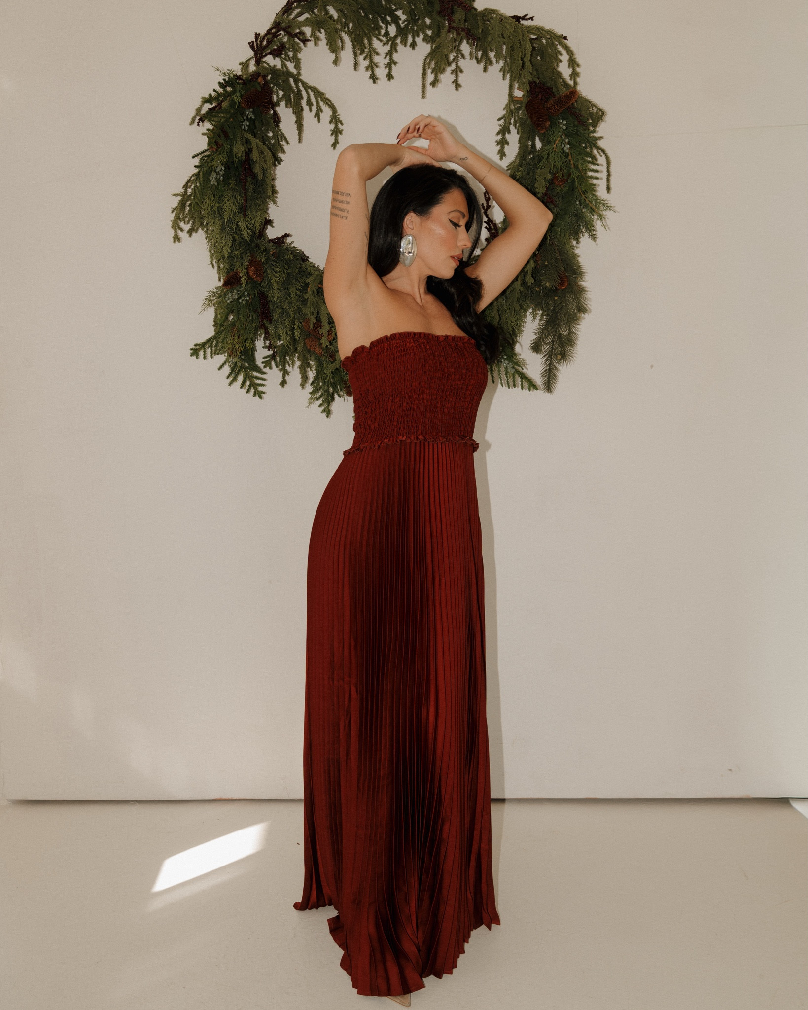 Red dress idea from lulus // I’m in a size XS 
Heels are Amazon! 

Pleated dress
Holiday dress 


#LTKGiftGuide #LTKHoliday #LTKSeasonal