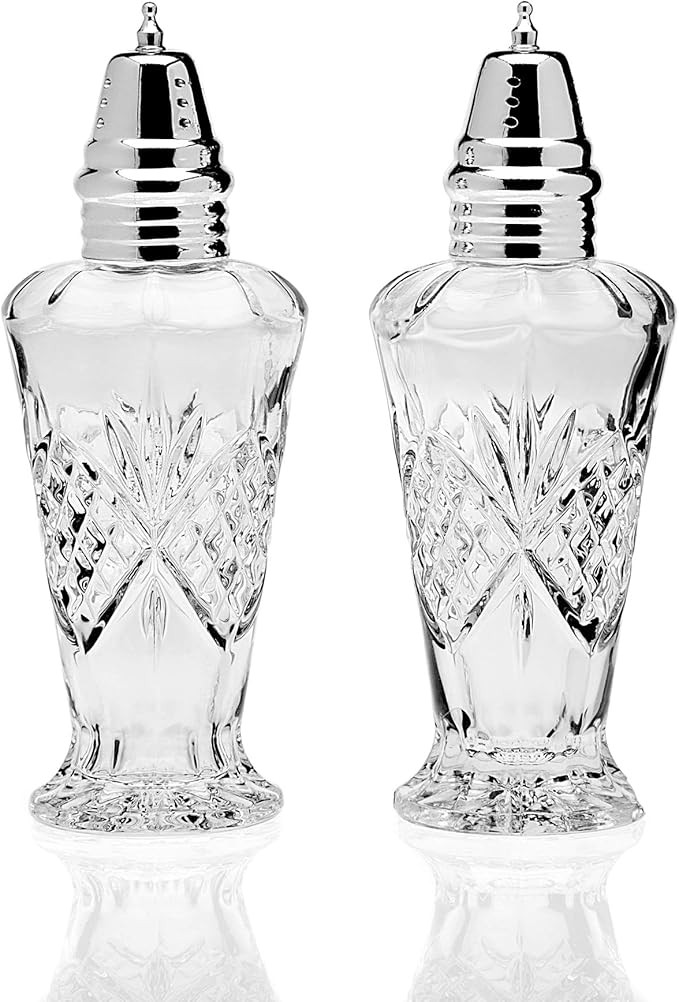Godinger Dublin Salt and Pepper Shaker Set, Clear | Amazon (US)