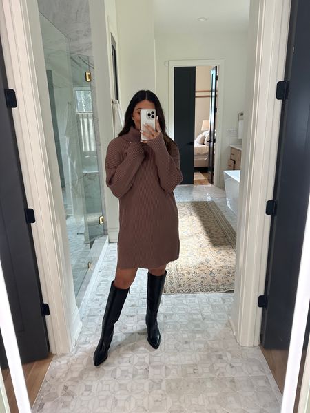 PRIME DAY FINDS

Excited for sweater dresses again! This one is soft and ribbed, would also be cute belted.

Dress: medium
*boots are my vince camuto launch coming Oct 26th

#LTKsalealert #LTKstyletip #LTKxPrime